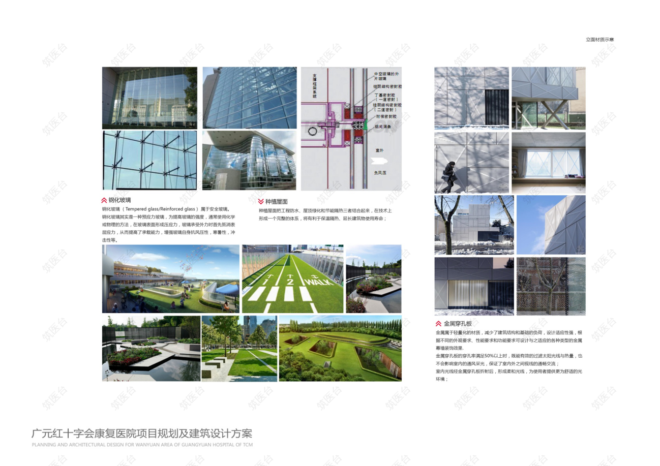 医院立面材质分析
