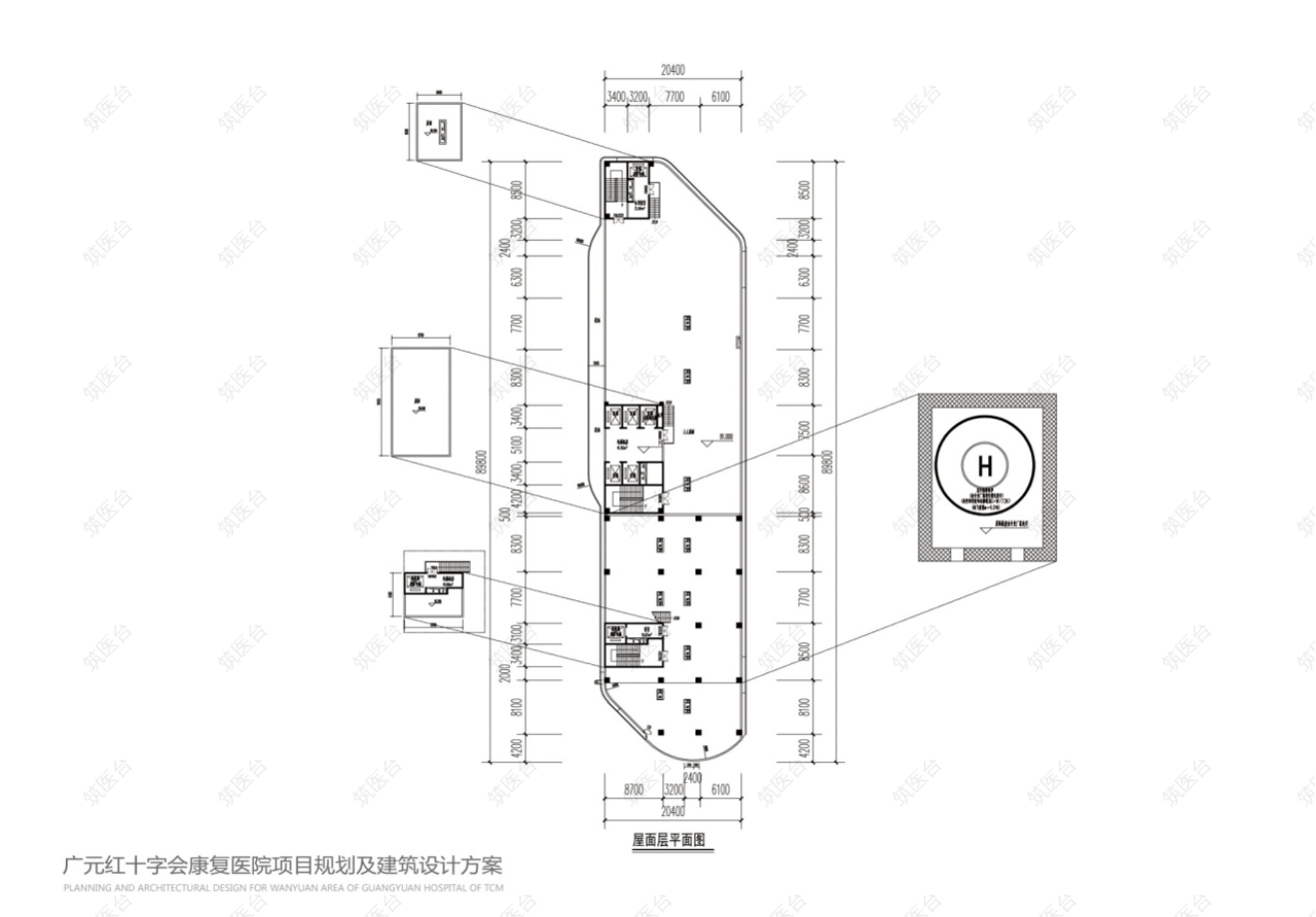 屋顶平面图
