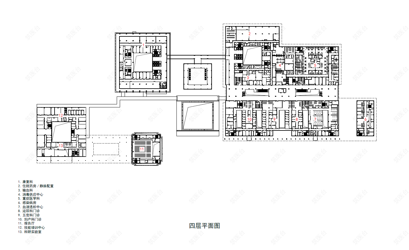 四层平面图