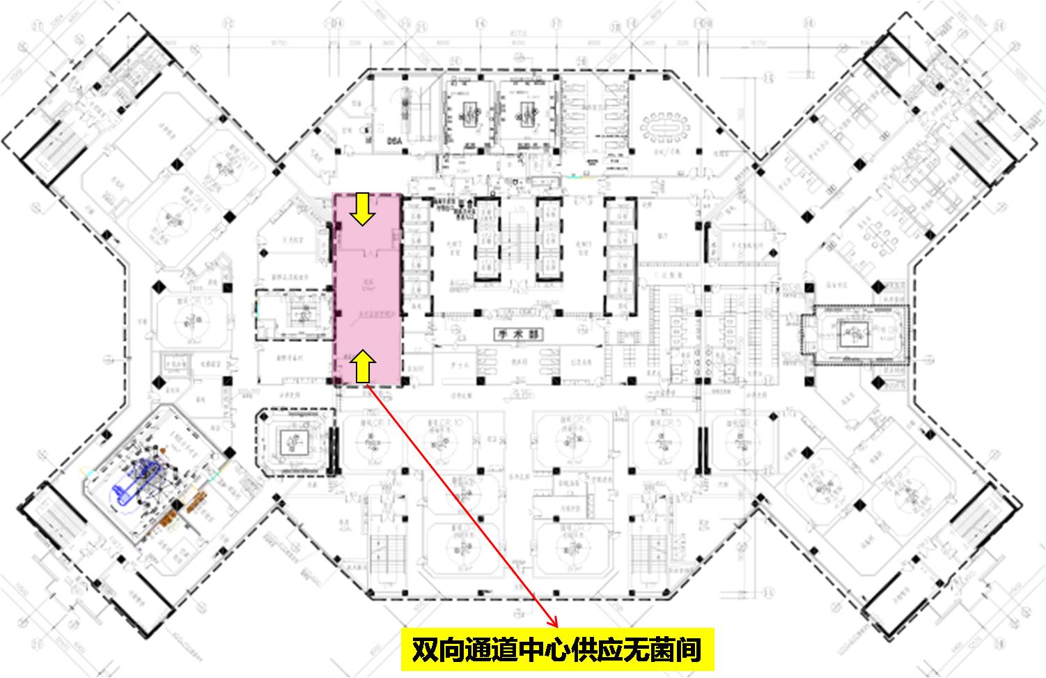 双向通道中心供应无菌间