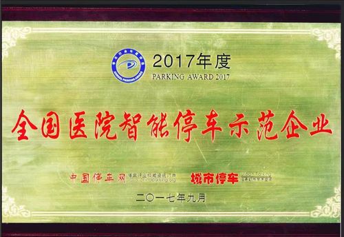 全国医院智能停车示范企业