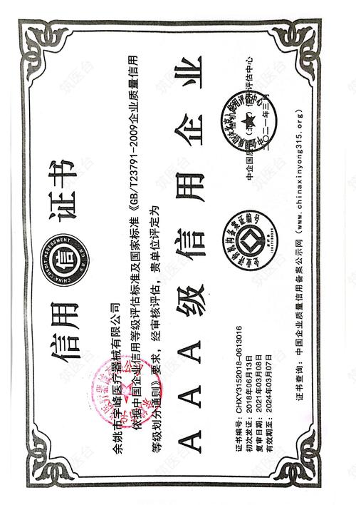信用证书