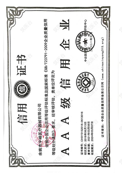 信用证书